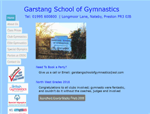 Tablet Screenshot of garstangschoolofgymnastics.co.uk